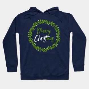 Merry Christmas Wreath Hoodie